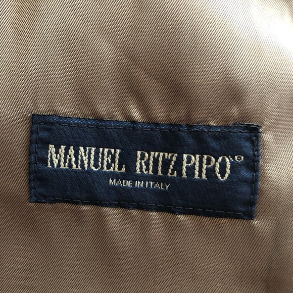 Men's Manuel Ritz Pipo Wool/Cashmere Black Single Breasted Blazer. Size 50 - Picture 12 of 16